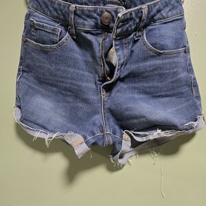 Aeropostale Blue Jean Shorts Classic High-Waisted Style